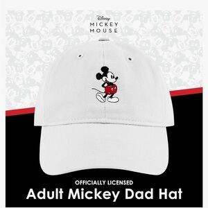 Concept One Disney Mickey Mouse Embroidered Cotton Adjustable Hat Curved Brim